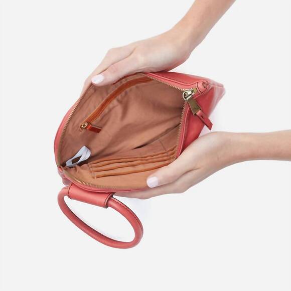 NEW HOBO women\'s sable wristlet in cherry blossom